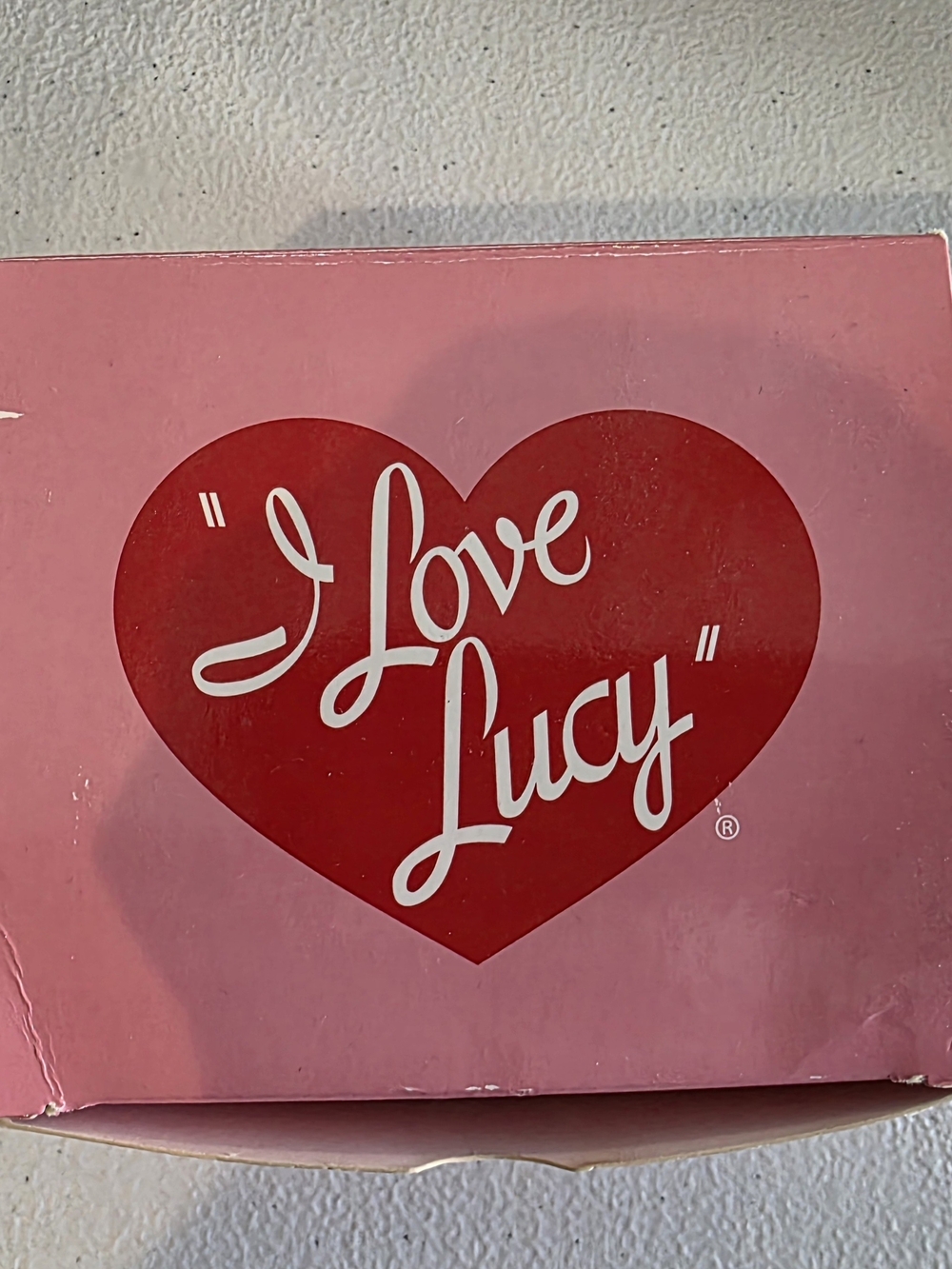 Avon Pink and Red "I Love Lucy" Heart Watch Box